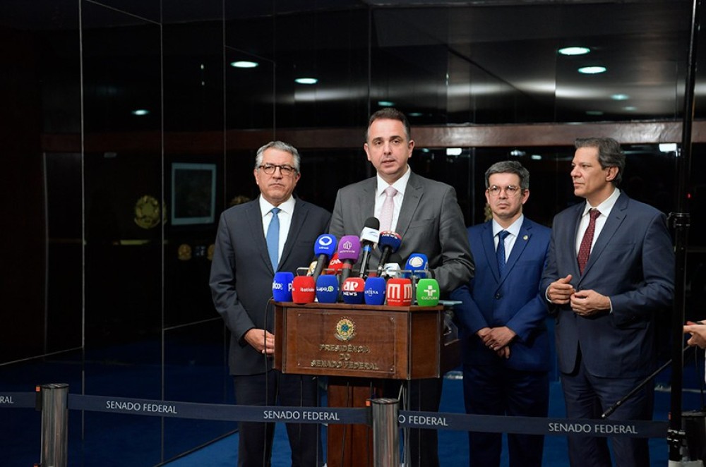 Haddad apresenta a Pacheco acordo sobre desoneração da folha de pagamento 